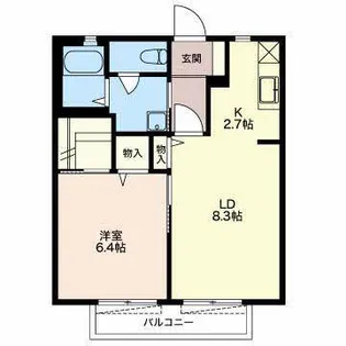 Novel三軒家【2階】の間取り