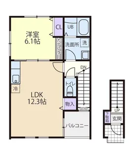 ラピスパンシオン【2階】の間取り