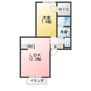 T-FLAT勝川【2階】の間取り