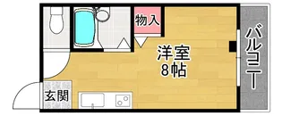 シャンテー中宮I【5階】の間取り