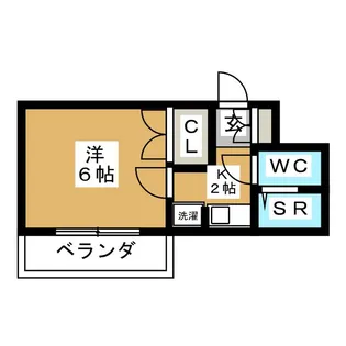 ダイニチ館F1番館【2階】の間取り