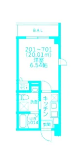 BEYOND北新横浜【7階】の間取り