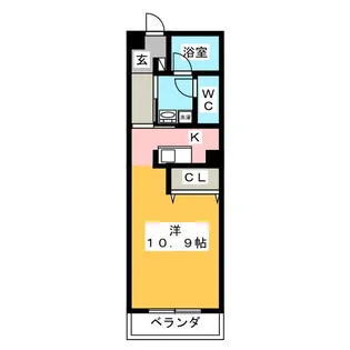 第10タツミビル西館【3階】の間取り
