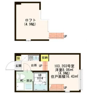 ハーモニーテラス西小岩【1階】の間取り