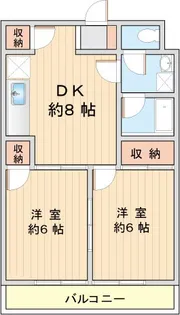 ヴィラ・スカイレインボー【1階】の間取り