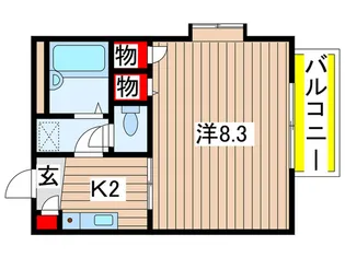 リヴェール平子ヶ丘【1階】の間取り