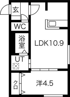 Ta-Ri-Ru学園前【3階】の間取り