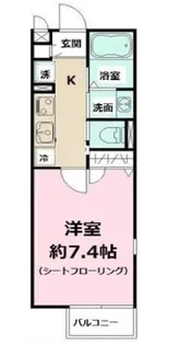 クロスコート町田D棟【1階】の間取り