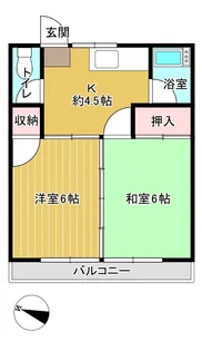 第二コーポやまと【2階】の間取り