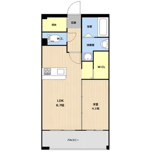 Feliz Asato(フェリスアサト)【7階】の間取り