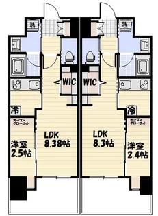 ロイヤルタワー宗像中央【3階】の間取り