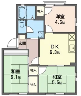 ラヴェールタウンII【1階】の間取り