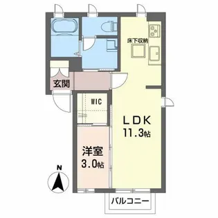 ピアチェーレ【1階】の間取り