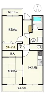 サンフラワーII【1階】の間取り