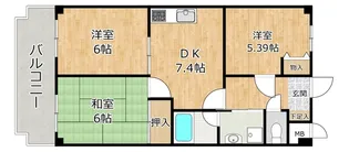 K.1st【2階】の間取り
