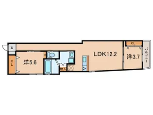 ブロンテ大久保【2階】の間取り