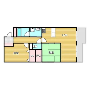 プリメゾン豊中【2階】の間取り