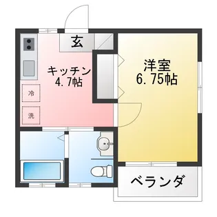 Park Nakahara【2階】の間取り