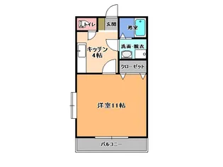 ハイム88D【2階】の間取り