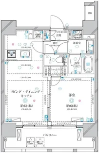 ディアレイシャス錦糸町【8階】の間取り