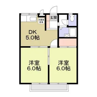 エステートピアリバーサイド【2階】の間取り