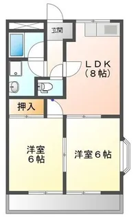 サニー加島【4階】の間取り