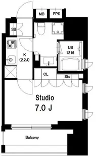 中目黒ウエスト【6階】の間取り