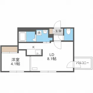エアフォルク発寒南【3階】の間取り