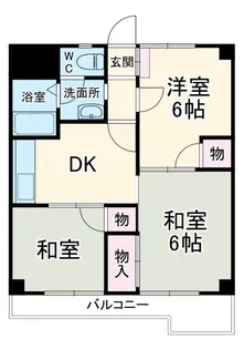 紙谷第3マンション【7階】の間取り