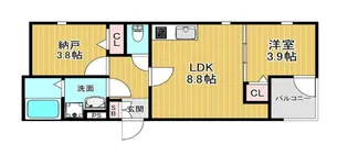 リオグランデ金田【2階】の間取り