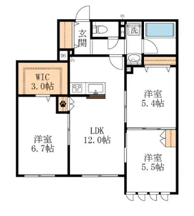 (仮称)末長4丁目メゾン【1階】の間取り
