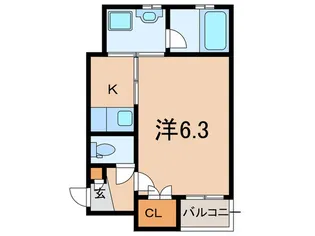 クレスト【2階】の間取り