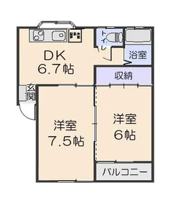 セフティパーク3号棟【2階】の間取り