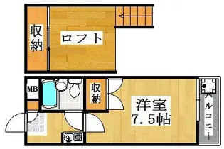 ラピート西明石【1階】の間取り