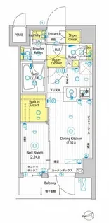 ヴォーガコルテ大森町アジールコート【3階】の間取り