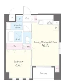 カーサレシュール【4階】の間取り
