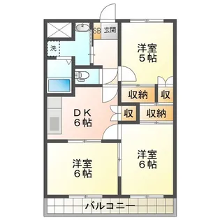 エスポワールG【2階】の間取り