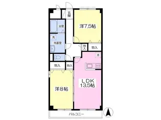 ウィスタリア【4階】の間取り