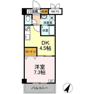 エスペランサI【3階】の間取り