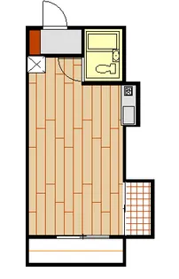 リバーハイツ【3階】の間取り