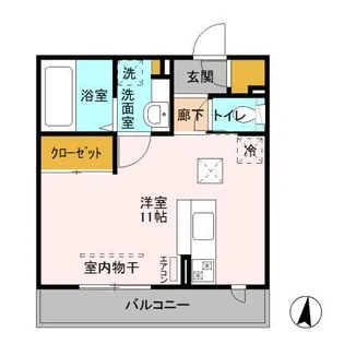グラン・レーヴ【1階】の間取り