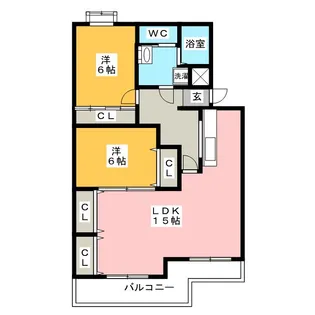 ニューサンハイツ中田【3階】の間取り