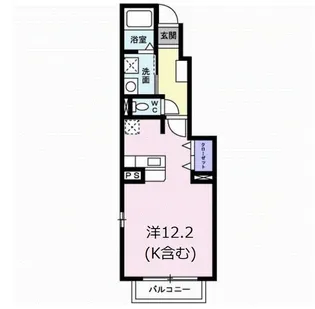 ジュネス・ミューレ【1階】の間取り