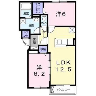 グレイス エーティー【4階】の間取り