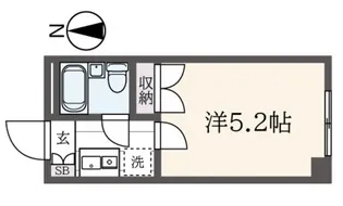 グローリアス横浜【2階】の間取り