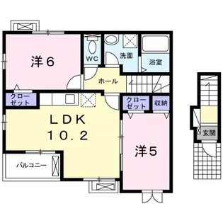 パークハウス【2階】の間取り