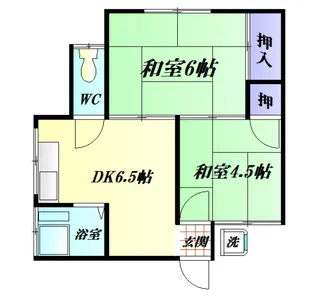 沢荘【2階】の間取り