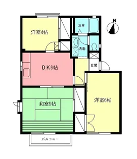 ベルシャルムA【2階】の間取り