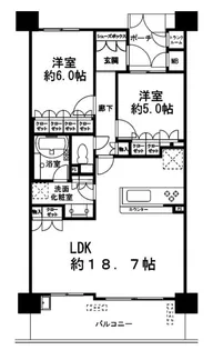 シャリエなんばファースト【10階】の間取り