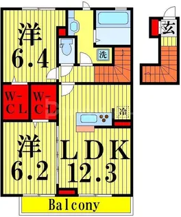 さくらアパートメントの間取り